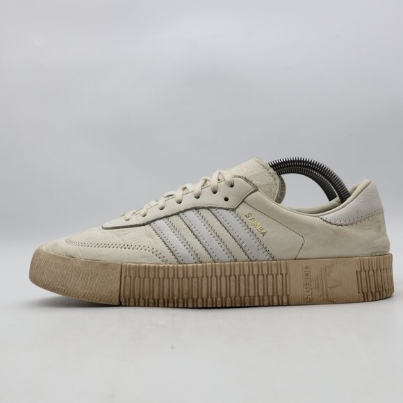 Adidas Samba Sambae Sambarose Platform Women's Size 11 Sneakers White Leather - Picture 4 of 12